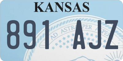 KS license plate 891AJZ