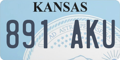 KS license plate 891AKU