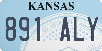 KS license plate 891ALY