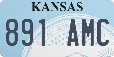 KS license plate 891AMC