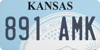KS license plate 891AMK