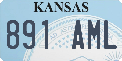 KS license plate 891AML