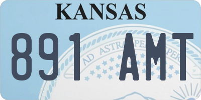KS license plate 891AMT