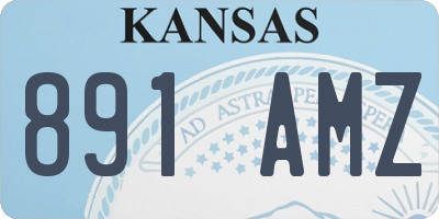 KS license plate 891AMZ