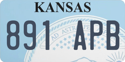 KS license plate 891APB