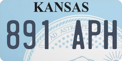KS license plate 891APH