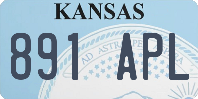 KS license plate 891APL