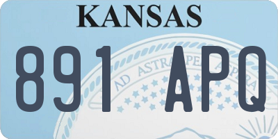 KS license plate 891APQ