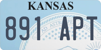 KS license plate 891APT