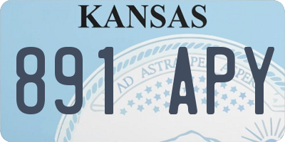 KS license plate 891APY