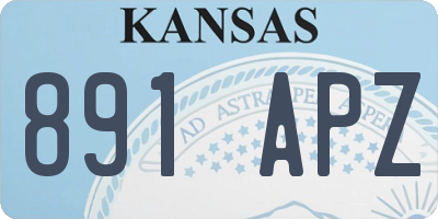 KS license plate 891APZ