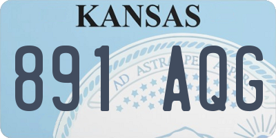 KS license plate 891AQG