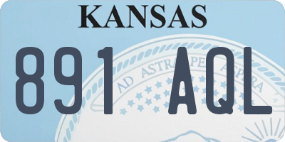 KS license plate 891AQL