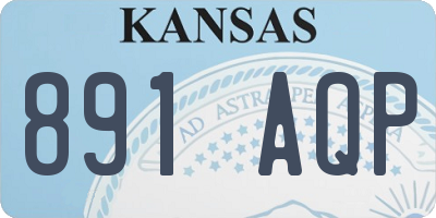 KS license plate 891AQP