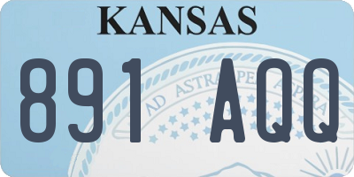 KS license plate 891AQQ