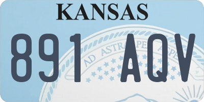 KS license plate 891AQV