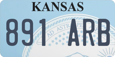 KS license plate 891ARB