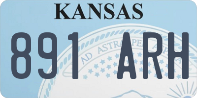 KS license plate 891ARH