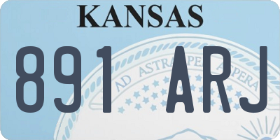 KS license plate 891ARJ