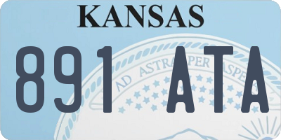 KS license plate 891ATA
