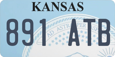 KS license plate 891ATB