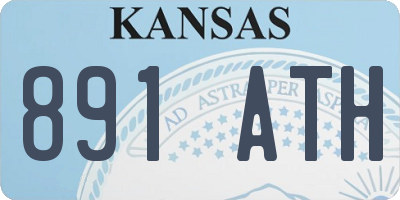 KS license plate 891ATH