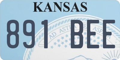 KS license plate 891BEE