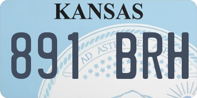 KS license plate 891BRH