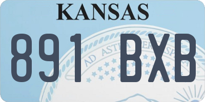 KS license plate 891BXB