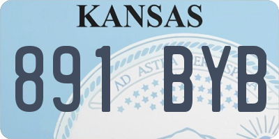 KS license plate 891BYB