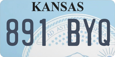 KS license plate 891BYQ