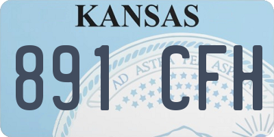KS license plate 891CFH