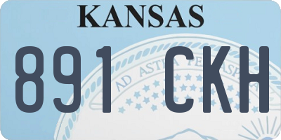 KS license plate 891CKH