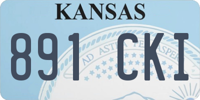 KS license plate 891CKI