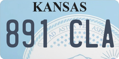 KS license plate 891CLA