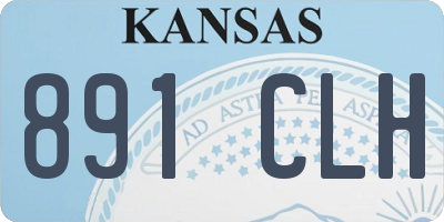 KS license plate 891CLH