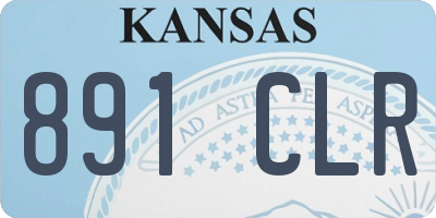 KS license plate 891CLR