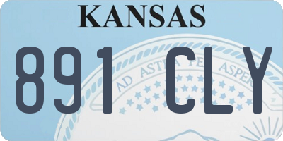 KS license plate 891CLY