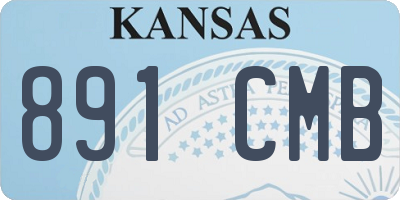 KS license plate 891CMB