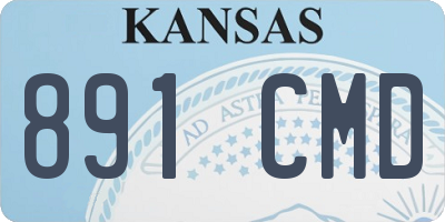 KS license plate 891CMD