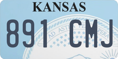 KS license plate 891CMJ