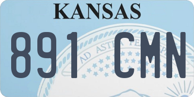 KS license plate 891CMN