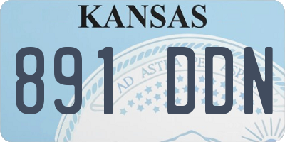 KS license plate 891DDN