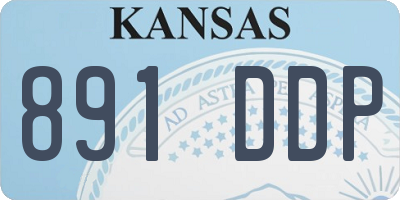 KS license plate 891DDP