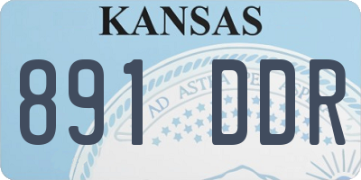 KS license plate 891DDR