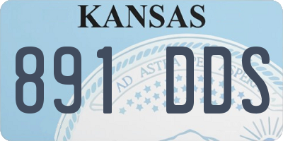 KS license plate 891DDS
