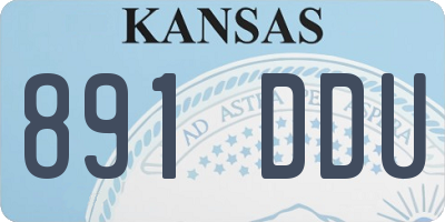 KS license plate 891DDU