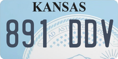 KS license plate 891DDV
