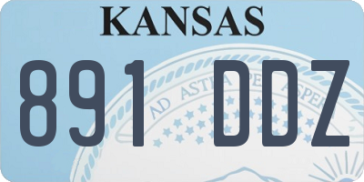 KS license plate 891DDZ