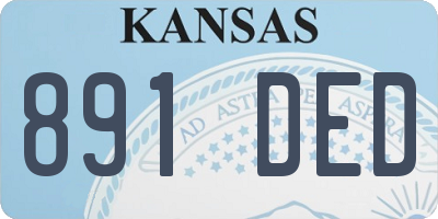 KS license plate 891DED